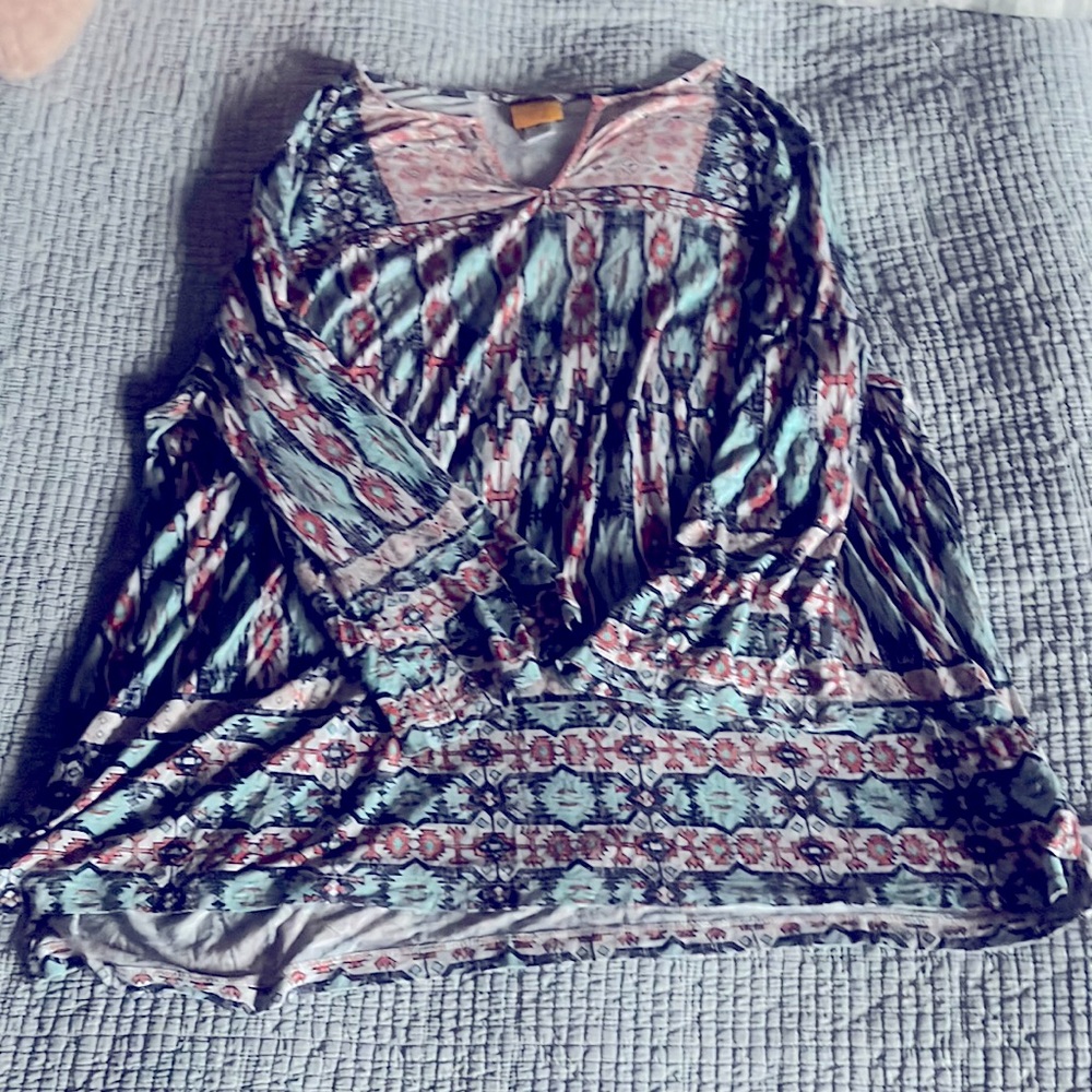 Women’s 3X Ruby road 3/4 sleeve top